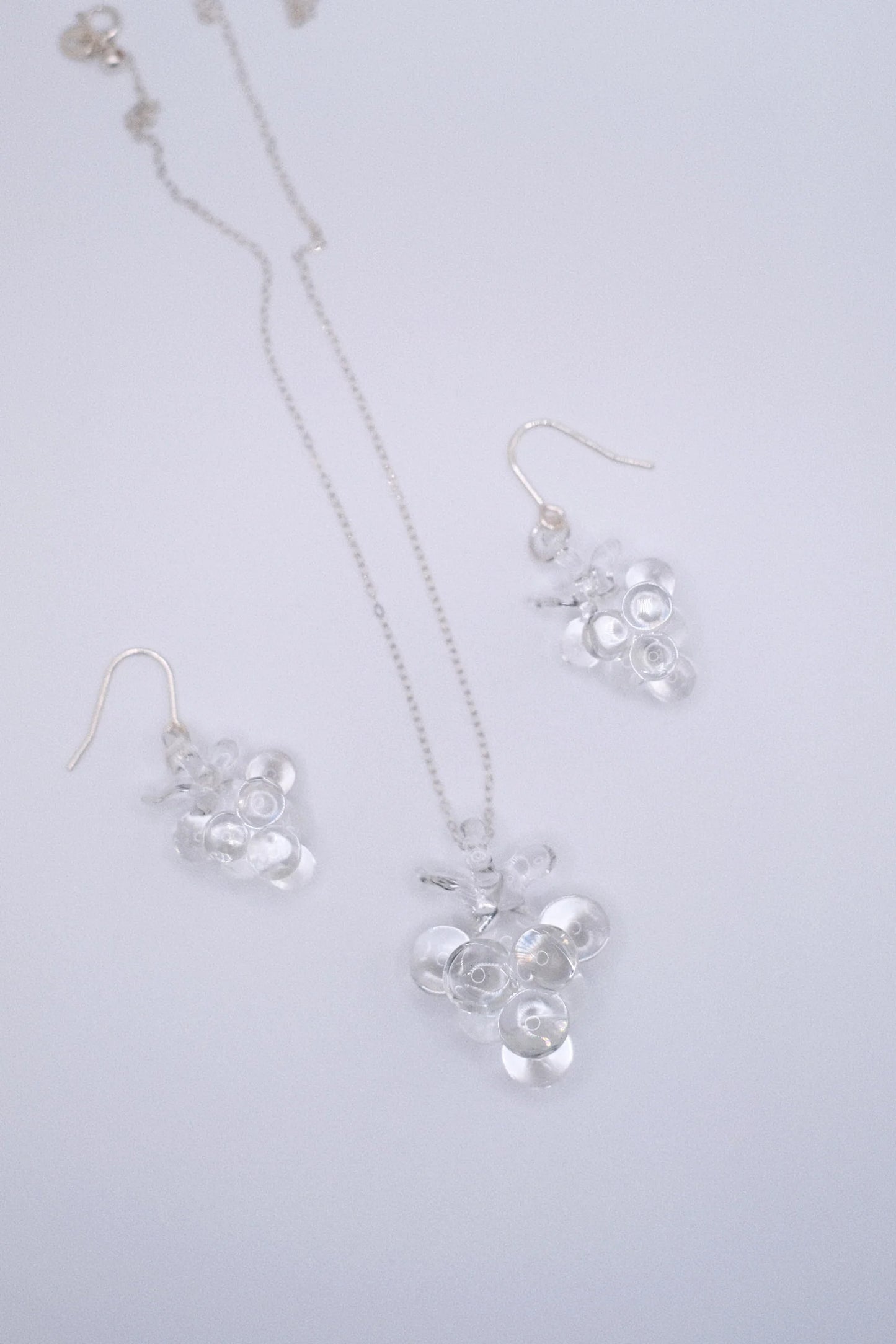 Grape Earrings - Clear