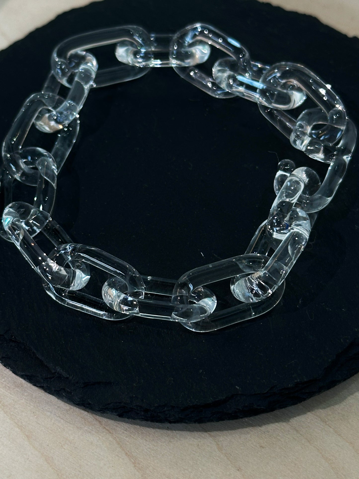 Glass Chain Bracelet