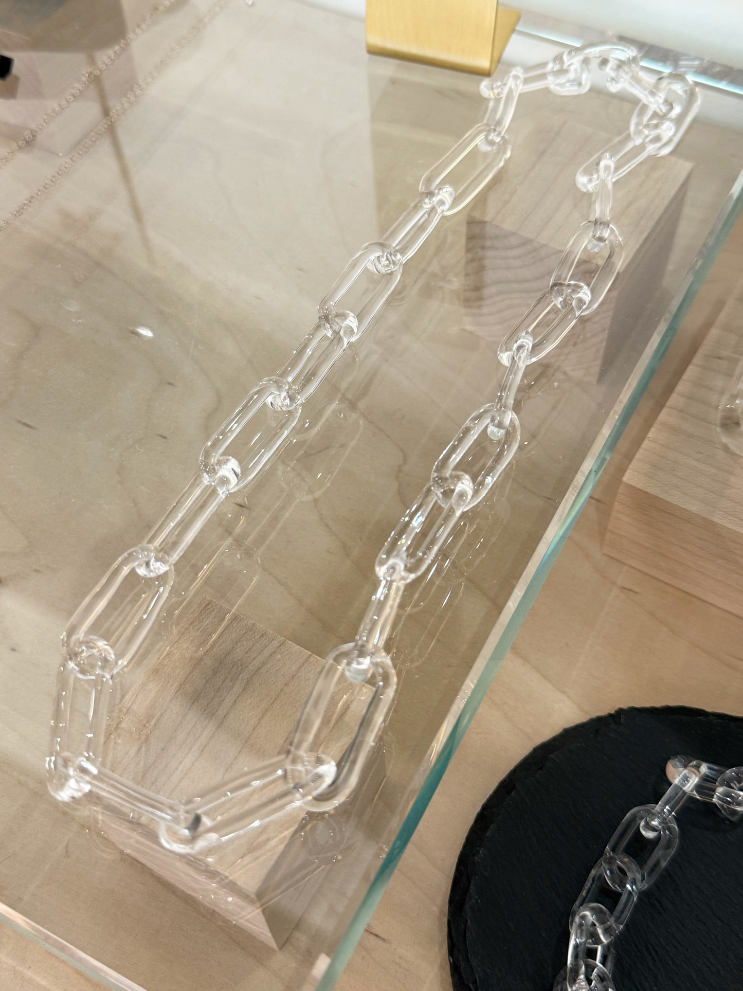 Glass Chain Necklace